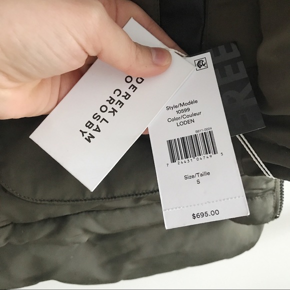 Derek Lam 10 Crosby Olive Green Down Parka - Picture 5 of 8